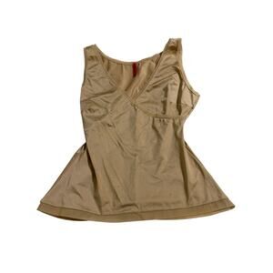 SPANX Slimming Shapewear Cami Nude Beige XL Smoothing Tank Top